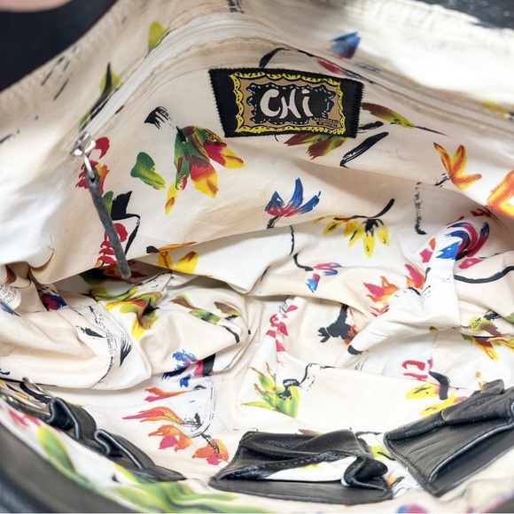 Chi by Carlos Falchi Quilted Leather Bag - Picture 10 of 11